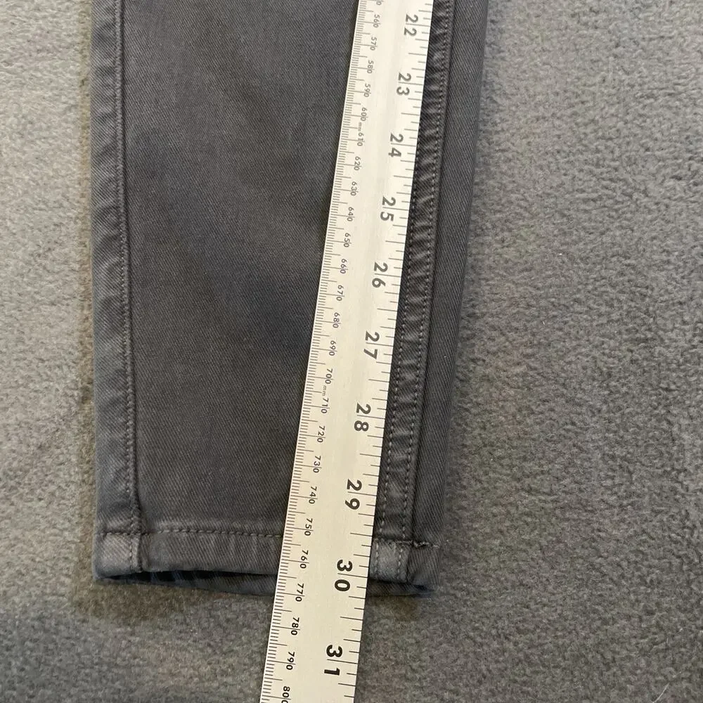 Spanx Womens Medium Black Stretch Twill Ankle Pull-On Cargo Pants Utility